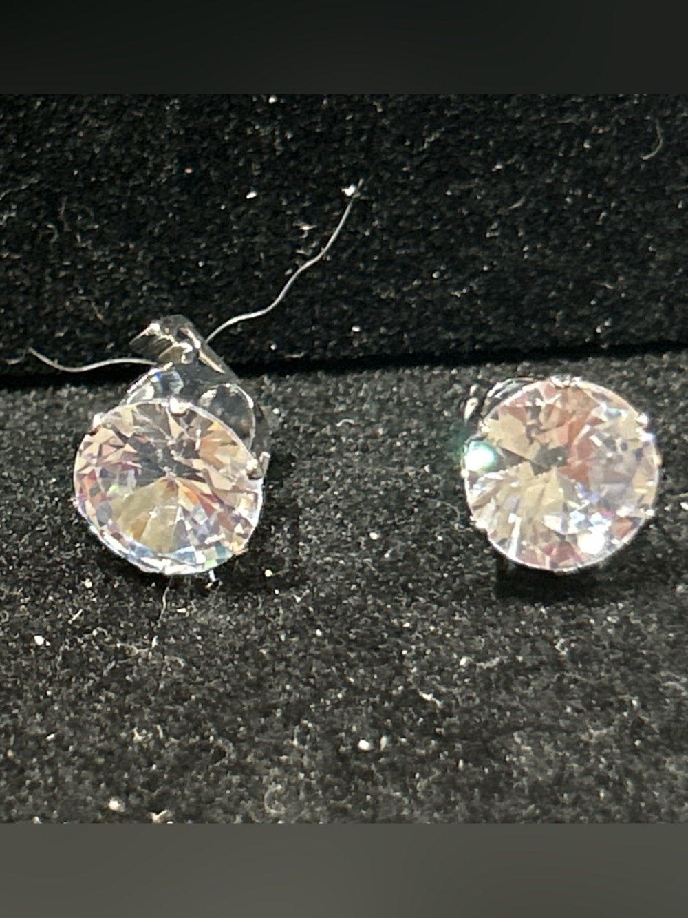 Classic Clear Crystal Stud Earrings - Women Jewelry